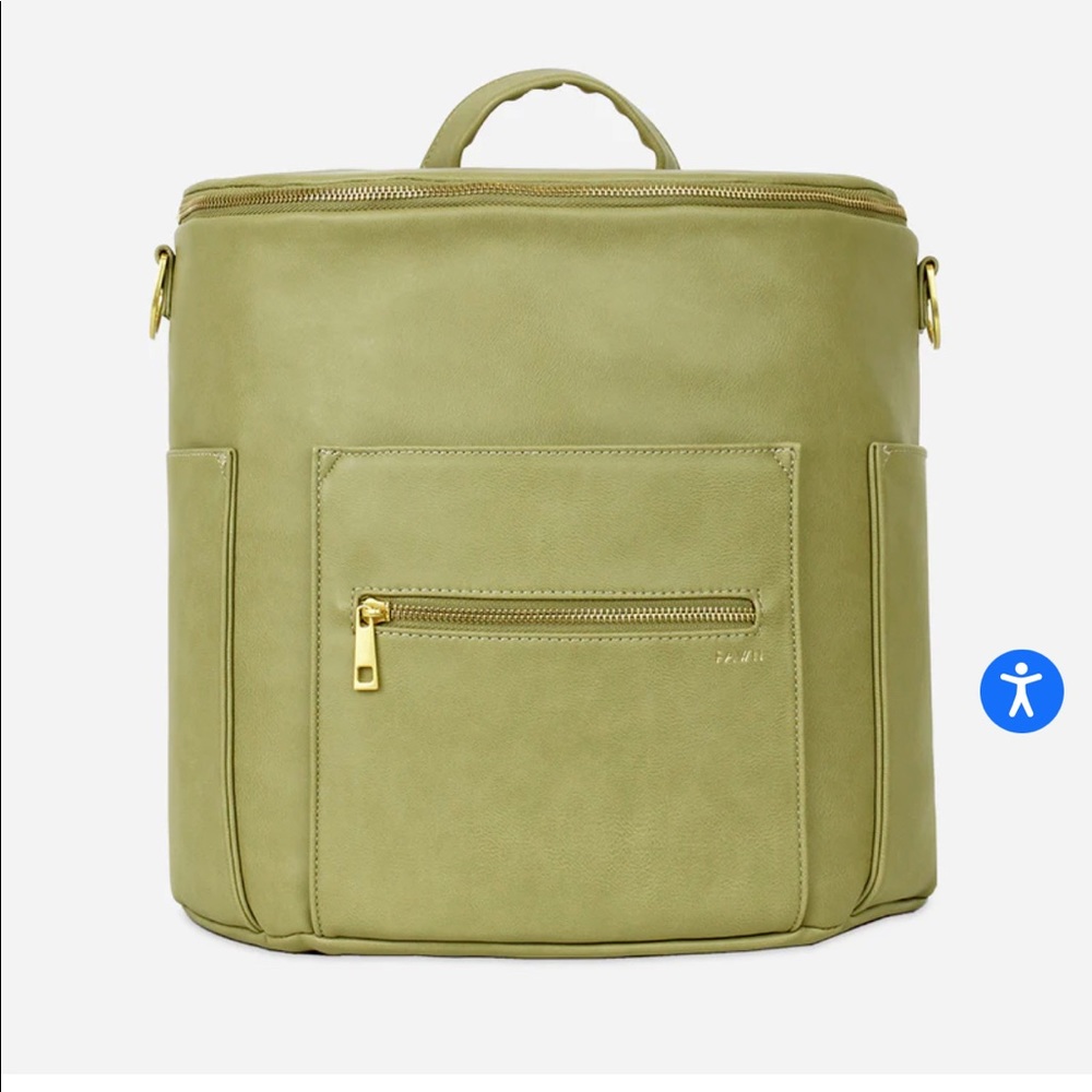 olive fawn design diaper bag